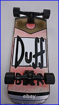 Santa Cruz Simpsons Duff Beer Can Cruzer Skateboard 10.5in x 27.5in Pre-Owned