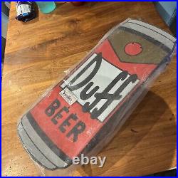 Santa Cruz Simpsons Duff Beer Can Cruzer Skateboard 10.5in x 27.5in Sealed New