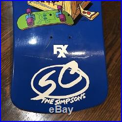Santa Cruz Simpsons Skateboard Deck Jeff Grosso Krusty Toy Box Style