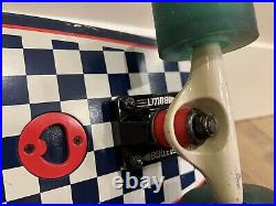 Santa Cruz Skate Jammer Check Cruzer Skateboard Deck (Blue, 7.65 x 30.5-Inch)