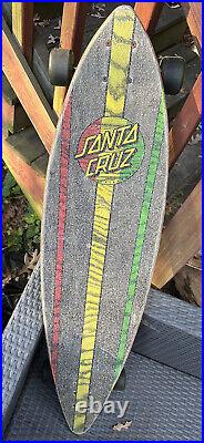 Santa Cruz Skate Mahaka Rasta Cruzer Skateboard 9.9 x 43.5 Skater Board VTG