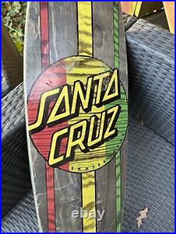 Santa Cruz Skate Mahaka Rasta Cruzer Skateboard 9.9 x 43.5 Skater Board VTG