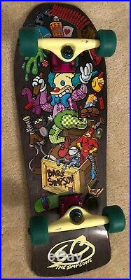 Santa Cruz Skate Simpsons Bart Toybox Mini Cruzer Skateboard