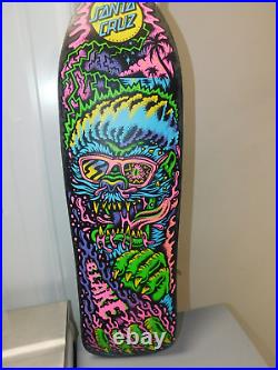 Santa Cruz Skateboard Blake Johnson Beach Wolf Tall Boy Art Read Descr. (fl)