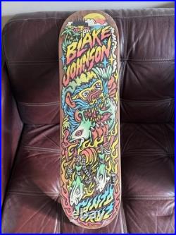 Santa Cruz Skateboard Blake Johnson Beach Wolf Two Skate Deck TALLBOY ART New
