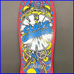 Santa Cruz Skateboard Claus Grabke Exploding Clock 2014 Red Deck Pro Series