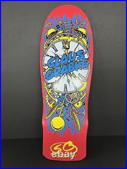 Santa Cruz Skateboard Claus Grabke Exploding Clock 2014 Red Deck Pro Series