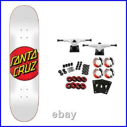 Santa Cruz Skateboard Complete Classic Dot White 8.0 x 31.62