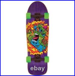 Santa Cruz Skateboard Complete Toxic Screaming Hand Old School cruiser 9.7x31.7