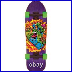 Santa Cruz Skateboard Complete Toxic Screaming Hand Old School cruiser 9.7x31.7
