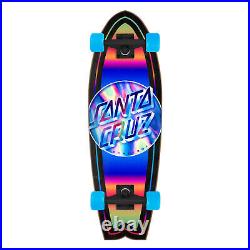 Santa Cruz Skateboard Cruiser Complete Iridescent Dot Shark Black 8.8 x 27.7