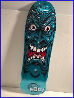 Santa Cruz Skateboard Deck! Blue Metallic Roskopp Face! Old School