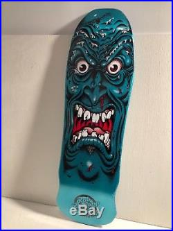 Santa Cruz Skateboard Deck! Blue Metallic Roskopp Face! Old School