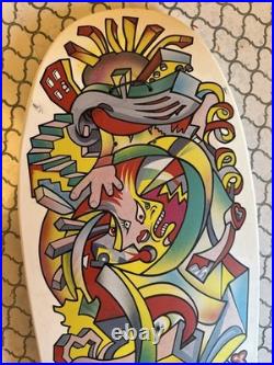 Santa Cruz Skateboard Deck Christian Hosoi Picasso White 2022 Reissue