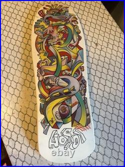 Santa Cruz Skateboard Deck Christian Hosoi Picasso White 2022 Reissue
