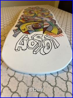 Santa Cruz Skateboard Deck Christian Hosoi Picasso White 2022 Reissue