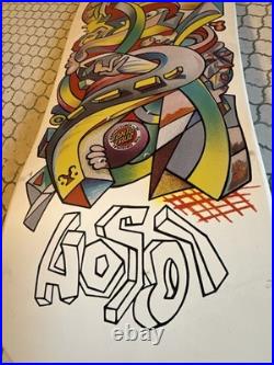Santa Cruz Skateboard Deck Christian Hosoi Picasso White 2022 Reissue