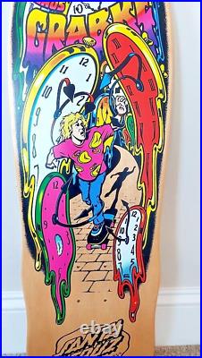 Santa Cruz Skateboard Deck Claus Grabke Melting Clocks natural mint rare reissue