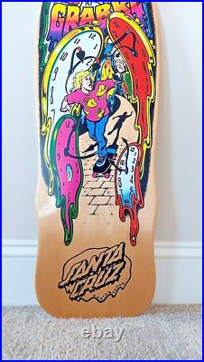 Santa Cruz Skateboard Deck Claus Grabke Melting Clocks natural mint rare reissue