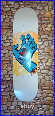 Santa Cruz Skateboard Deck Eclipse Dot 8.0 x 31.6 Screaming Hand White