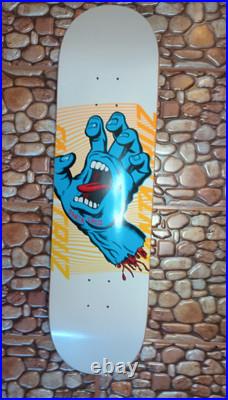 Santa Cruz Skateboard Deck Eclipse Dot 8.0 x 31.6 Screaming Hand White