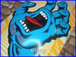 Santa Cruz Skateboard Deck Eclipse Dot 8.0 x 31.6 Screaming Hand White