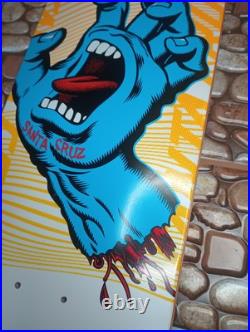 Santa Cruz Skateboard Deck Eclipse Dot 8.0 x 31.6 Screaming Hand White