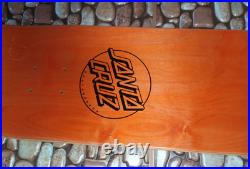 Santa Cruz Skateboard Deck Eclipse Dot 8.0 x 31.6 Screaming Hand White