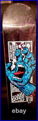 Santa Cruz Skateboard Deck Flier Collage Screaming Hand Jim Phillips Sealed Nos