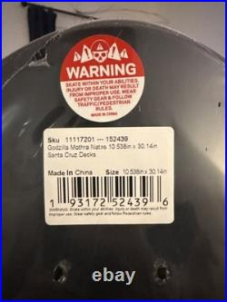 Santa Cruz Skateboard Deck Godzilla Mothra Natas 10.538 x 30.14