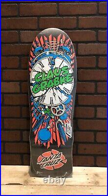 Santa Cruz Skateboard Deck, Grabke Exploding Clock Reissue 80's old school