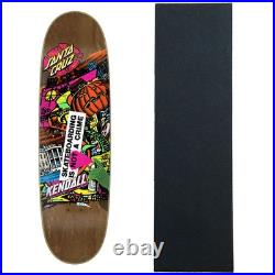 Santa Cruz Skateboard Deck Kendall Street Art Collage VX 9.0 x 32 with Grip