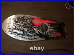 Santa Cruz Skateboard Deck Rare Color Corey Obrien Reaper Reissue Silver Vtg