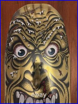 Santa Cruz Skateboard Deck Rob Roskopp Face Gold