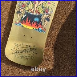 Santa Cruz Skateboard Deck SALVA Female Character Flame Wood Durable Gold cool