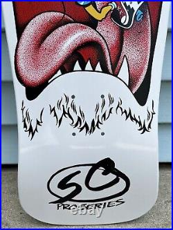 Santa Cruz Skateboard Deck Toyoda Reissue White Old School Graphic