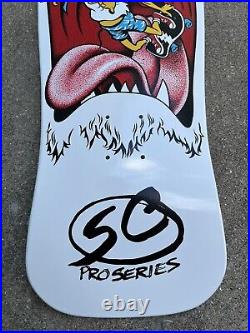 Santa Cruz Skateboard Deck Toyoda Reissue White Old School Graphic