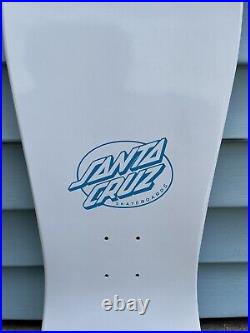 Santa Cruz Skateboard Deck Toyoda Reissue White Old School Graphic