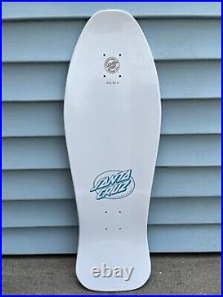 Santa Cruz Skateboard Deck Toyoda Reissue White Old School Graphic