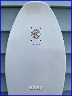 Santa Cruz Skateboard Deck Toyoda Reissue White Old School Graphic