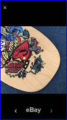 Santa Cruz Skateboard Deck Wooden Multicolor Heart Genuine From Japan New