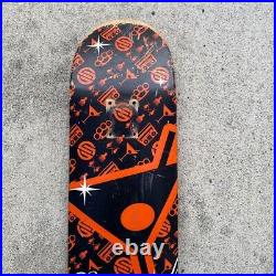 Santa Cruz Skateboard Deck for interior ornamental black orange Lee Smith Rare