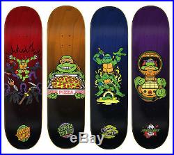 Santa Cruz Skateboard Decks Teenage Mutant Ninja Turtles TMNT 4-Deck Set