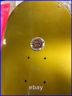 Santa Cruz Skateboard Garbage Pail Kids Gold 8.25 All Stickers withCard Adam Bomb