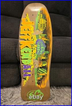Santa Cruz Skateboard JEFF KENDALL PUMPKIN Deck Brown Stain Gently Used