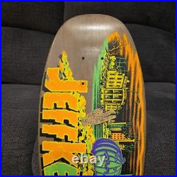 Santa Cruz Skateboard JEFF KENDALL PUMPKIN Deck Brown Stain Gently Used