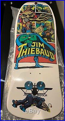 Santa Cruz Skateboard Jim Thiebaud Joker White Metallic Art Reissue 10