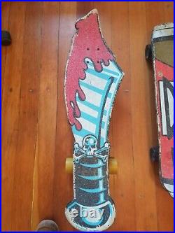 Santa Cruz Skateboard Lot of 3 Originals Homer Simpson, Duff Beer, Sword Slasher