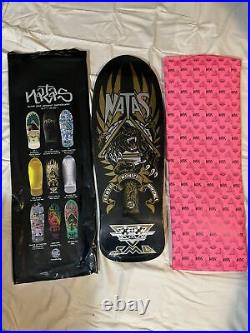 Santa Cruz Skateboard Natas Kaupas Black and Gold Foil Deck Blind Bag