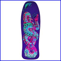 Santa Cruz Skateboard Reissue Jeff Kendal Snake Black light Deck 9.975 X 30.125